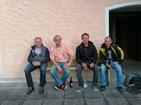 Von links-Pachler Georg,Scharschinger Franz,Scharschinger Roland u.Scharschinger Bernhard